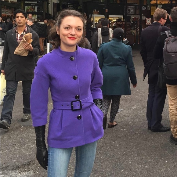 Quarter Sleeve Stylish Wool Coat - Picture 8 of 13